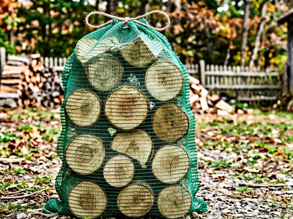 Дрова в сетках — фото 3